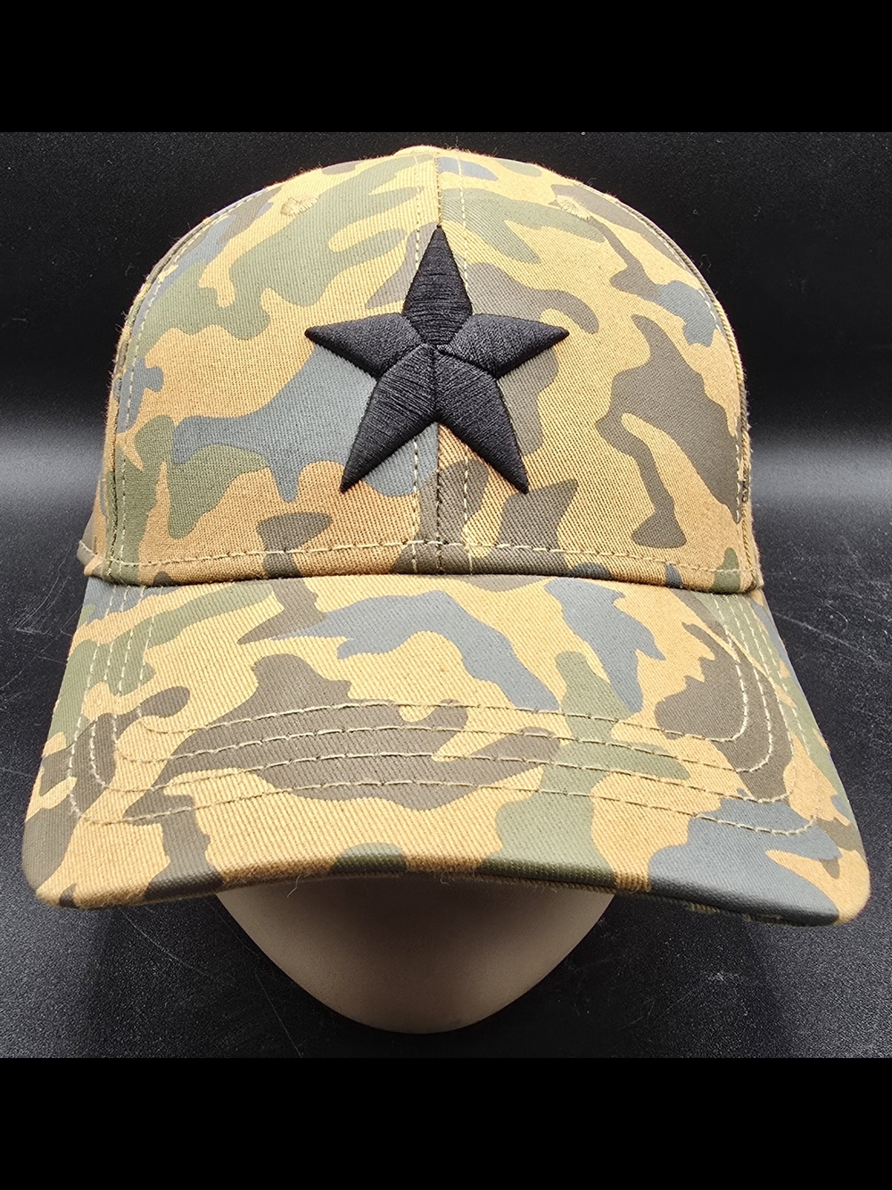 Camoflauge Embroidered Star Hat